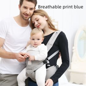 Full Stage Four Style Baby Harness (Option: Breathable striped blue)